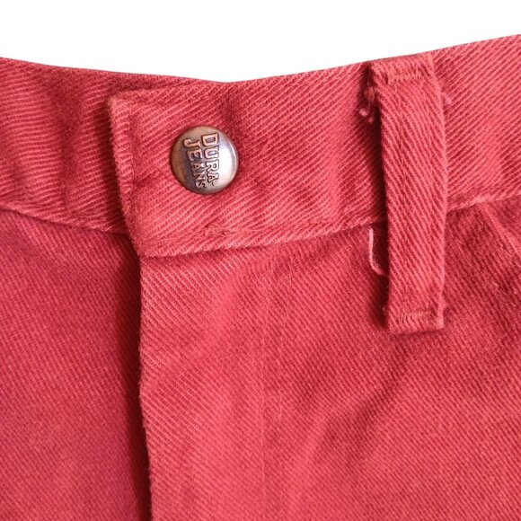 26W Vintage Boys Cutoff Shorts 1970's Rusty Red Hippy Play Summr Fun - Picture 2 of 5